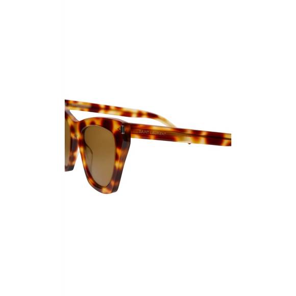 NEW SAINT LAURENT kate cat eyewear in tortoise - Picture 3 of 3